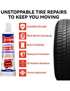 Pegamento para Neumáticos ATLASBOND 50g - Reparación Rápida y Fuerte 2