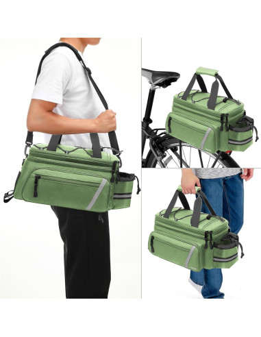 Bolsa de Soporte para Bicicleta MOSISO 8L Impermeable Verde