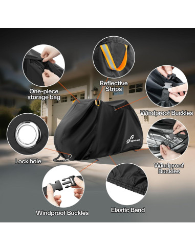 Funda para Bicicleta Sportneer Nylon 210T Impermeable 200x70cm