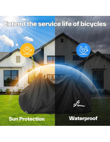 Funda para Bicicleta Sportneer Nylon 210T Impermeable 200x70cm