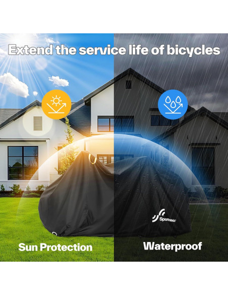 Funda para Bicicleta Sportneer Nylon 210T Impermeable 200x70cm