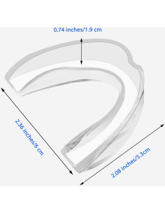 5 Protectores Bucales Deportivos Transparentes Ptwola 6.5x3.5 cm 2