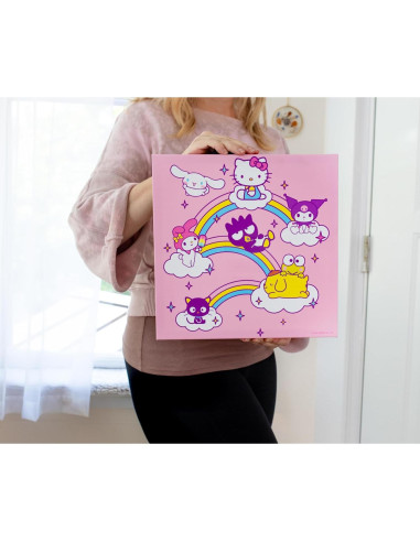 Arte de Pared Lienzo Hello Kitty y Amigos 30.48x30.48 cm