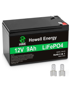 Batería Recargable LiFePO4 12V 9Ah HWE Energy - 4000+ Ciclos