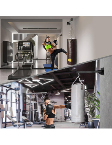 Soporte de Bolsa Pesada BEEYEO para Pared - Ajustable 408 kg