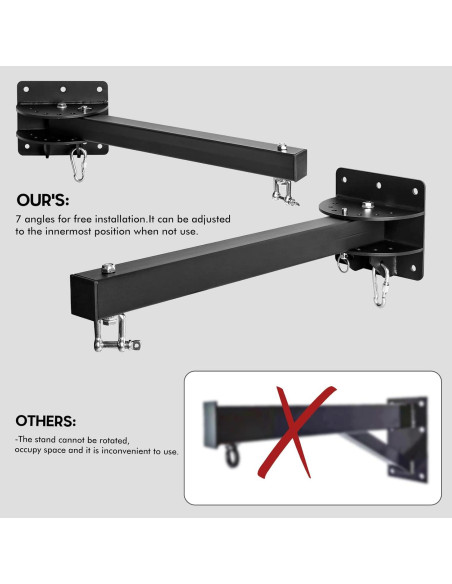 Soporte de Bolsa Pesada BEEYEO para Pared - Ajustable 408 kg