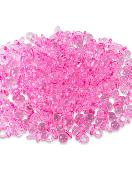Mini Chupetes Acrílicos Super Z Outlet 144 Piezas Rosa Mini Chupetes Acrílicos Super Z Outlet 144 Piezas Rosa