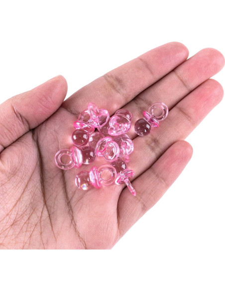 Mini Chupetes Acrílicos Super Z Outlet 144 Piezas Rosa Mini Chupetes Acrílicos Super Z Outlet 144 Piezas Rosa