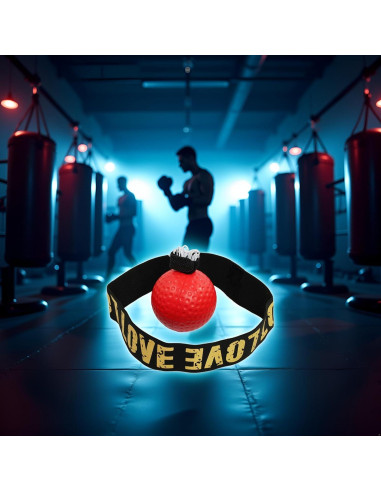Bola de Boxeo YuanHolumid con Banda para la Cabeza - Entrenador de Reflejos