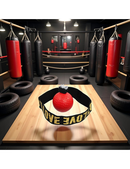 Bola de Boxeo YuanHolumid con Banda para la Cabeza - Entrenador de Reflejos