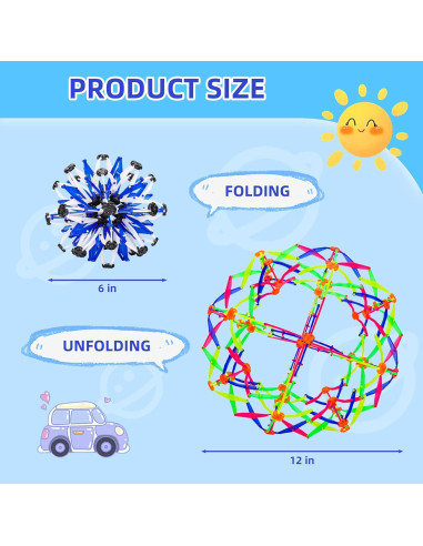 Juguete de Bola Expandible AGSIXZLAN para Niños 1-3 Años