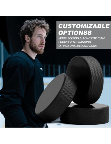 Discos de Hockey sobre Hielo OMYOPY 7.62 cm 18 Piezas con Bolsa