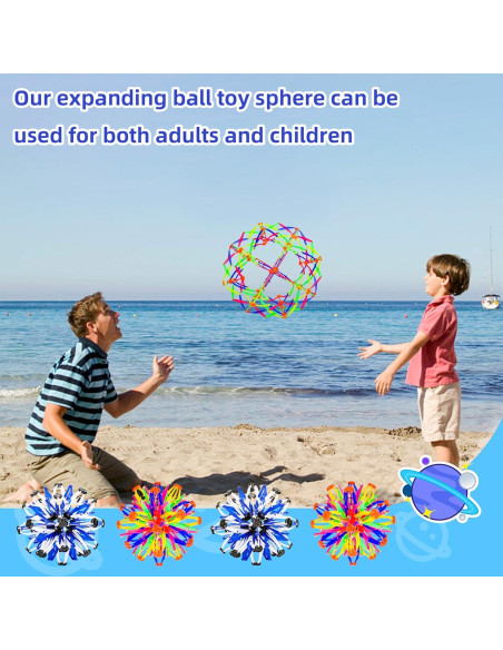 Juguete de Bola Expandible AGSIXZLAN para Niños 1-3 Años