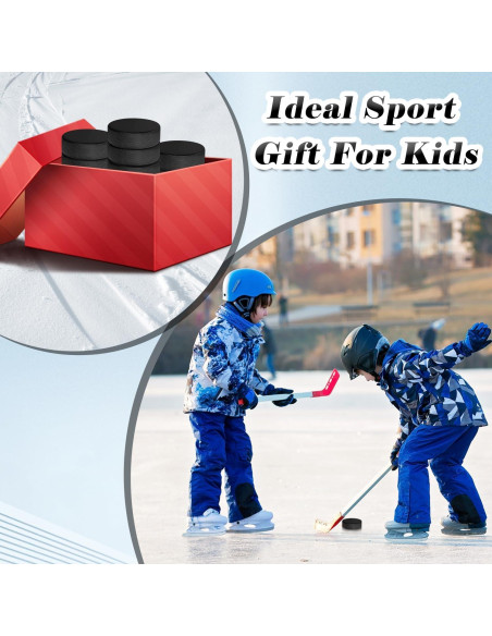 Discos de Hockey sobre Hielo OMYOPY 7.62 cm 18 Piezas con Bolsa