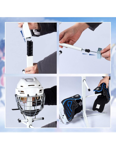 Soporte para Secar Equipos de Hockey Metal Dunzy 139.7 x 53.3 cm