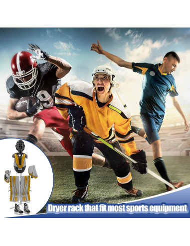 Soporte para Secar Equipos de Hockey Metal Dunzy 139.7 x 53.3 cm