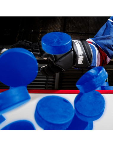 Discos de Hockey sobre Hielo Franklin Sports Juvenil Azul - Set de 3