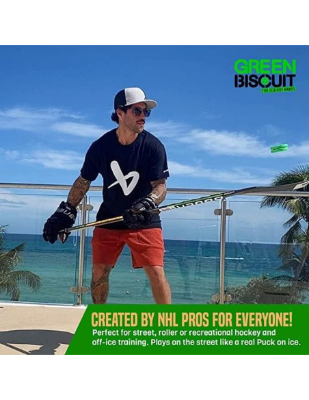 Pucks de Hockey Callejero Green Biscuit 2-Pack Original y Snipe