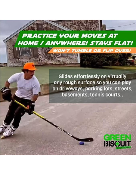 Pucks de Hockey Callejero Green Biscuit 2-Pack Original y Snipe