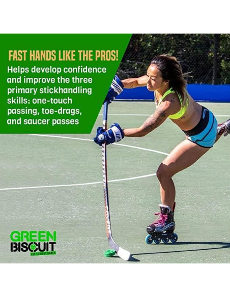 Pucks de Hockey Callejero Green Biscuit 2-Pack Original y Snipe