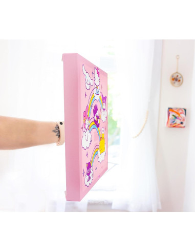 Arte de Pared Lienzo Hello Kitty y Amigos 30.48x30.48 cm