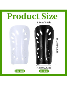 Espinilleras de Fútbol QfwdfcTrenz Transpirables Adultos 2 Pares 2