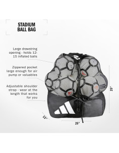 Bolsa de Fútbol Adidas Stadium Mesh para 15 Balones 2