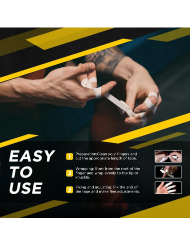 Cinta de Dedo Atlética OK TAPE 1.27 cm x 137.16 m - 10 Rollos