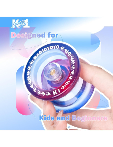 Yoyo YOSTAR K1 Plus para Niños Principiantes con Kit Completo Yoyo YOSTAR K1 Plus para Niños Principiantes con Kit Completo