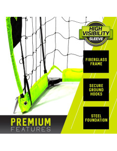 Portería de Fútbol Plegable Franklin Sports 1.83x1.22m Amarillo 2