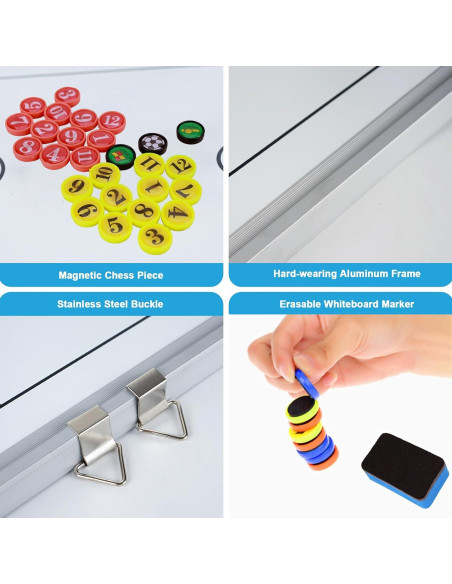 Pizarra de Fútbol Joyeee Doble Cara Impermeable 43x30.5cm