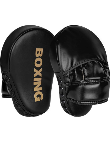 Almohadilla de Boxeo Curvada GINGPAI BOXING 25x18cm Negra
