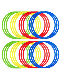 Anillos de Agilidad Juvale 24 Piezas 40 cm para Entrenamiento