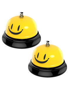 Campana de Llamada Anovo 2 Pack Metal Amarillo 8.4 cm