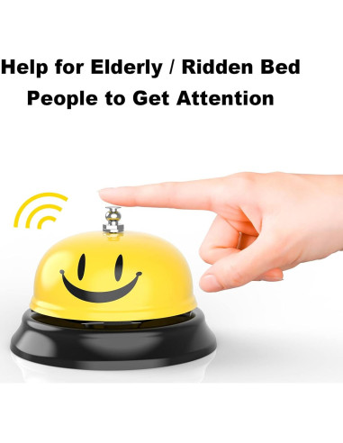 Campana de Llamada Anovo 2 Pack Metal Amarillo 8.4 cm