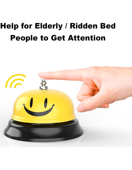 Campana de Llamada Anovo 2 Pack Metal Amarillo 8.4 cm