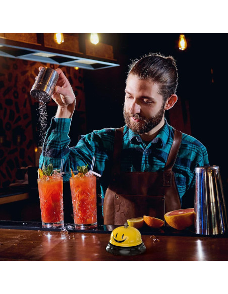 Campana de Llamada Anovo 2 Pack Metal Amarillo 8.4 cm