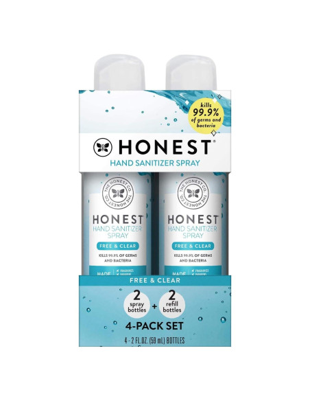 Spray Desinfectante de Manos The Honest Company 4x59ml