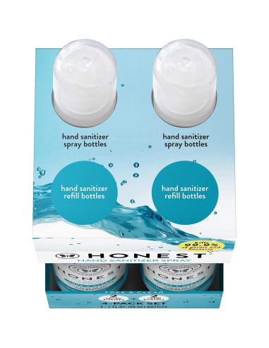 Spray Desinfectante de Manos The Honest Company 4x59ml