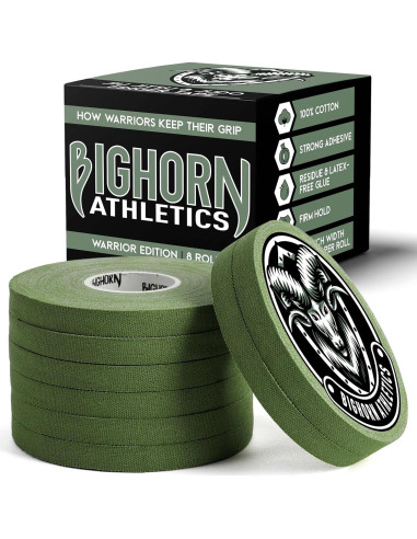 Cinta para Dedos Bighorn Athletics 0.76 cm x 13.72 m Verde Militar