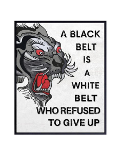 Arte Motivacional de Artes Marciales enmarcado - Yellowbird 20x25 cm