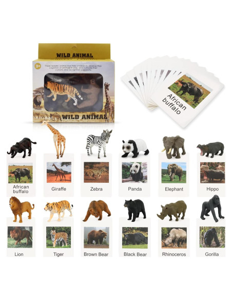 Juego de Emparejamiento de Animales Esoes 12 Figuras Educativas Juego de Emparejamiento de Animales Esoes 12 Figuras Educativas