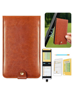 Soporte Magnético de Tarjeta de Puntuación de Golf Femlotank GSH1 Marrón