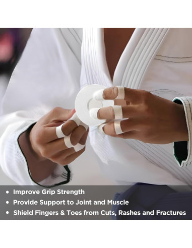 Cinta Atlética OK 8 Rollos 0.8 cm x 13.7 m para Dedos