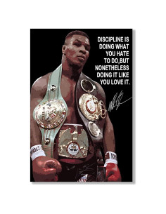 Cartel de Boxeo Inspirador Sin Marco 30x40cm Decoración