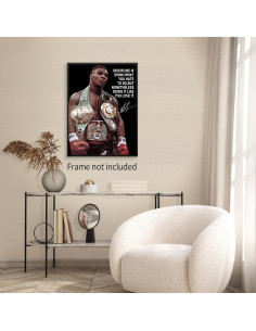 Cartel de Boxeo Inspirador Sin Marco 30x40cm Decoración 2