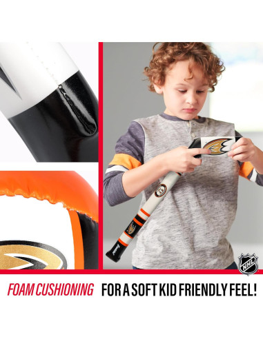 Conjunto Hockey Suave NHL Franklin Sports Anaheim Ducks