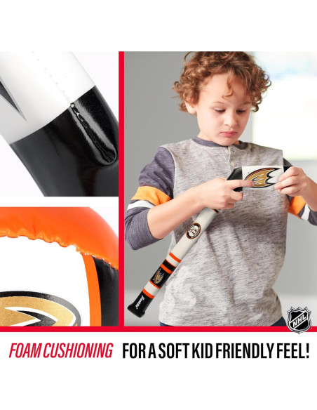 Conjunto Hockey Suave NHL Franklin Sports Anaheim Ducks