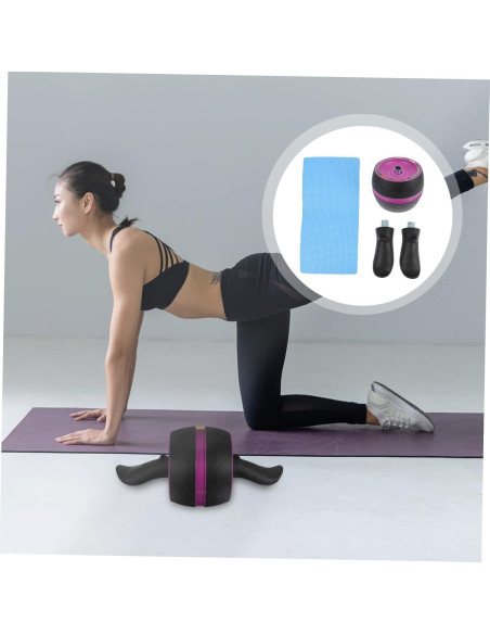 Rueda de Abdominales GOOHOCHY Portátil Antideslizante 36x15cm