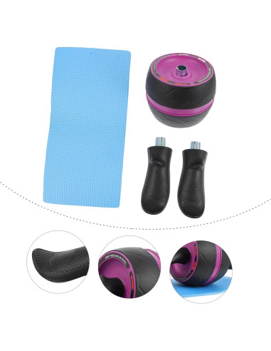 Rueda de Abdominales GOOHOCHY Portátil Antideslizante 36x15cm